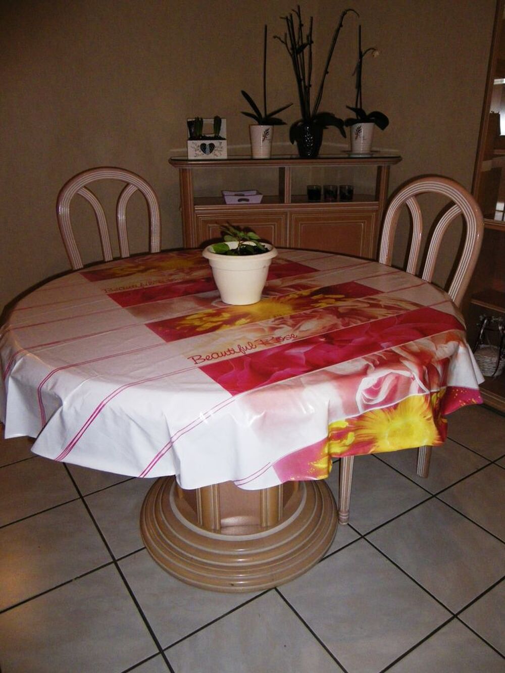 salle &agrave; manger rose clair bois massif Meubles