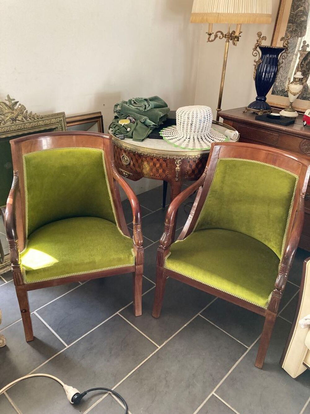 Fauteuils Louis Philippe en acajou Meubles