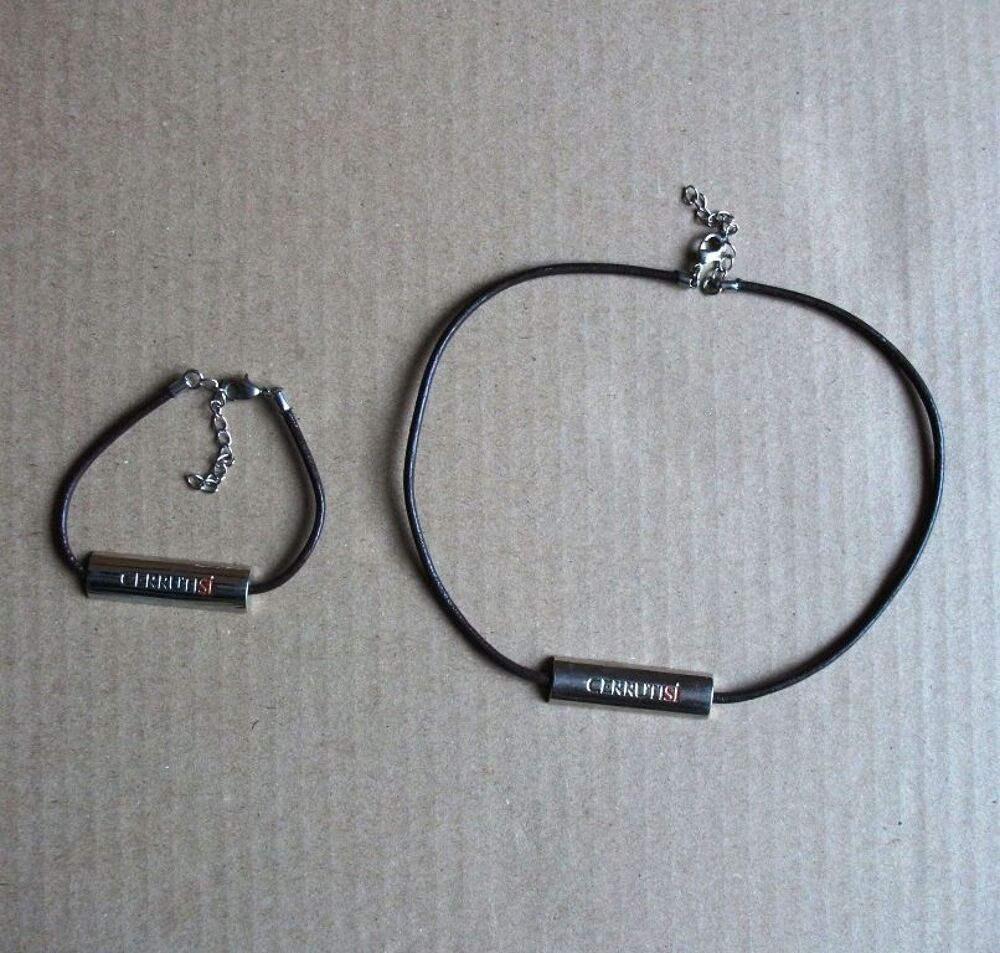  LOT Bijoux Cerruti # Collier et bracelet 