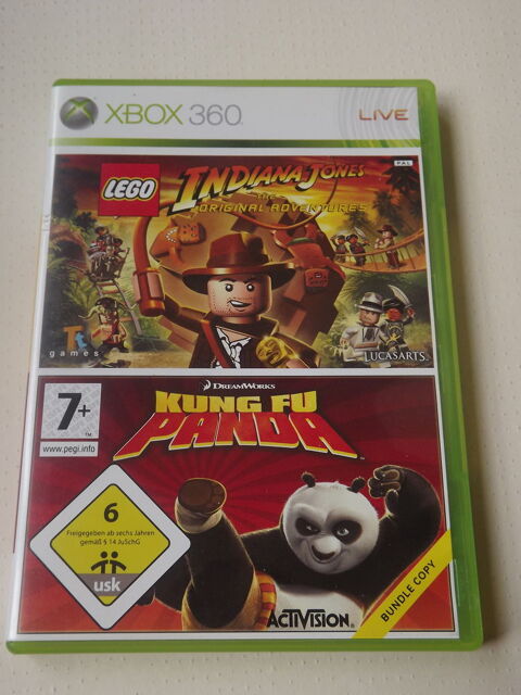 Jeu Xbox 360 Indiana Jones et Kung Fu panda complet Courbevoie (92)