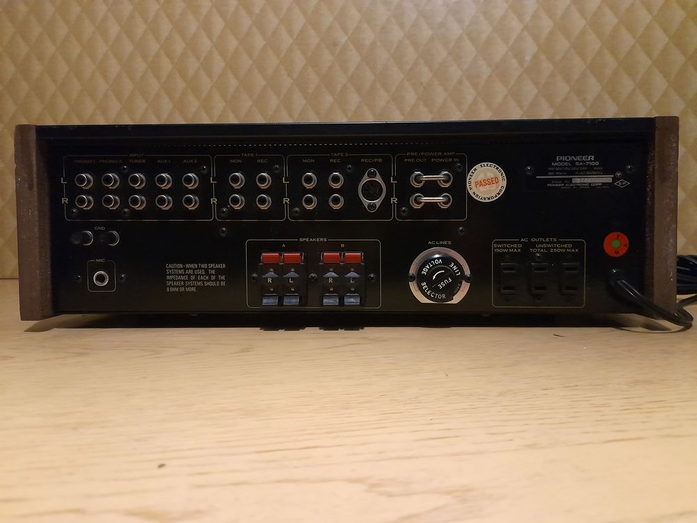 Ampli vintage Pioneer Sa 7100 Audio et hifi