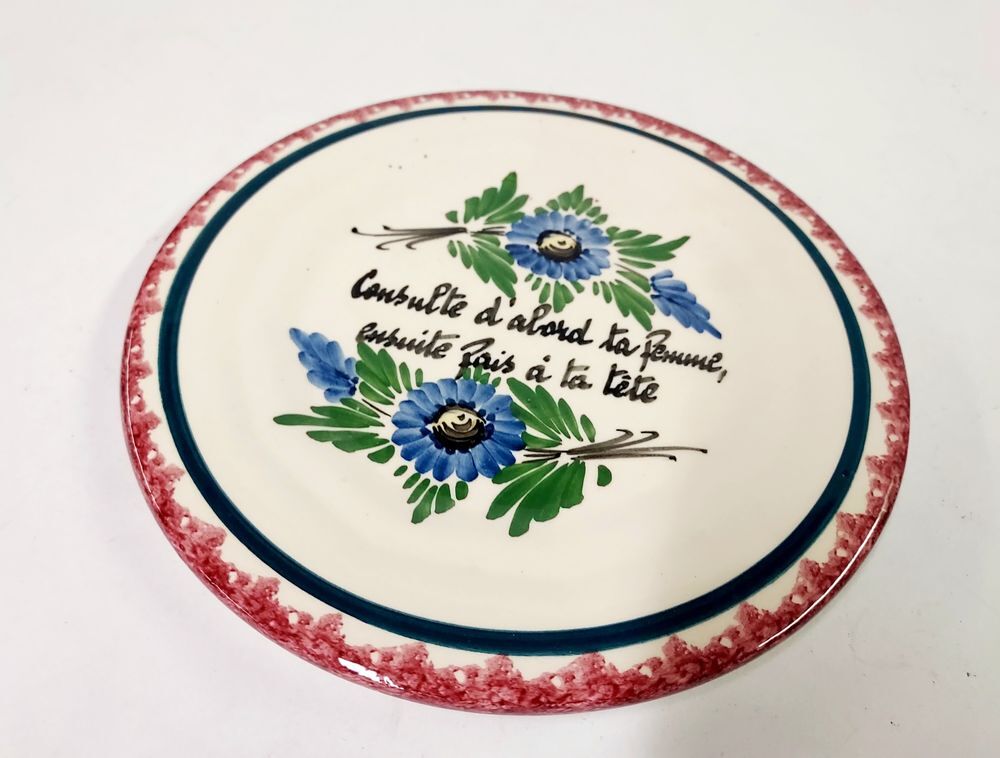 Assiette humoristique Morvan 