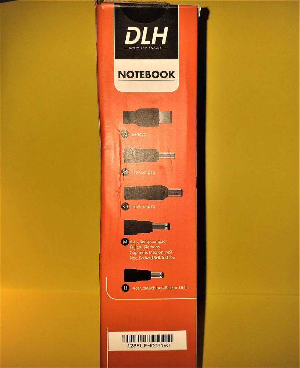 Alimentation adaptateur DLH 100w pour ordinateur portable. Matériel informatique