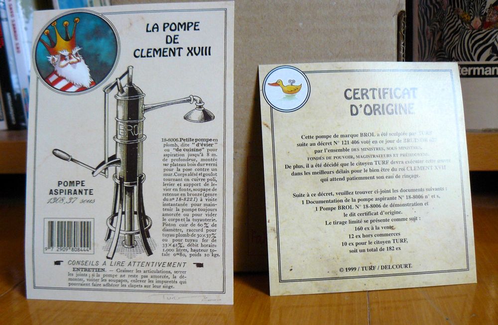 La pompe de Cl&eacute;ment XVII - Turf - La nef des fous - 2000 
