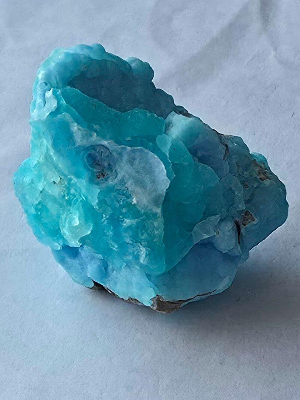 Min&eacute;ral Rare : H&eacute;mimorphite Bleu Turquoise du Katanga RDC 