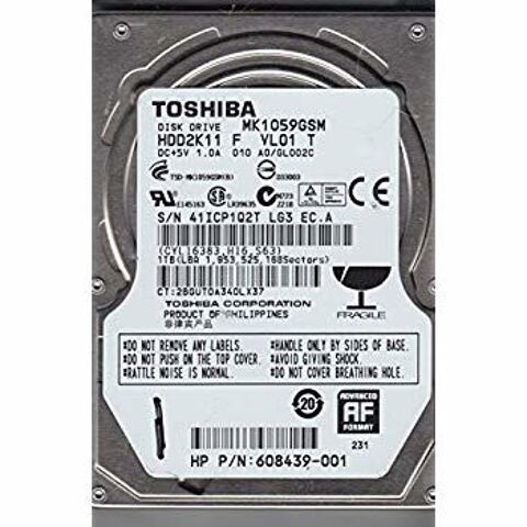 Disque dur interne 1TB HDD2K11 F VL01S Toshiba 32 Versailles (78)