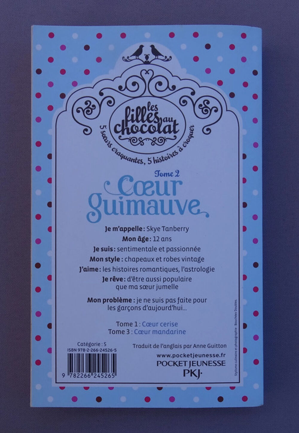 Les filles au chocolat Tome 2 : coeur guimauve Livres et BD