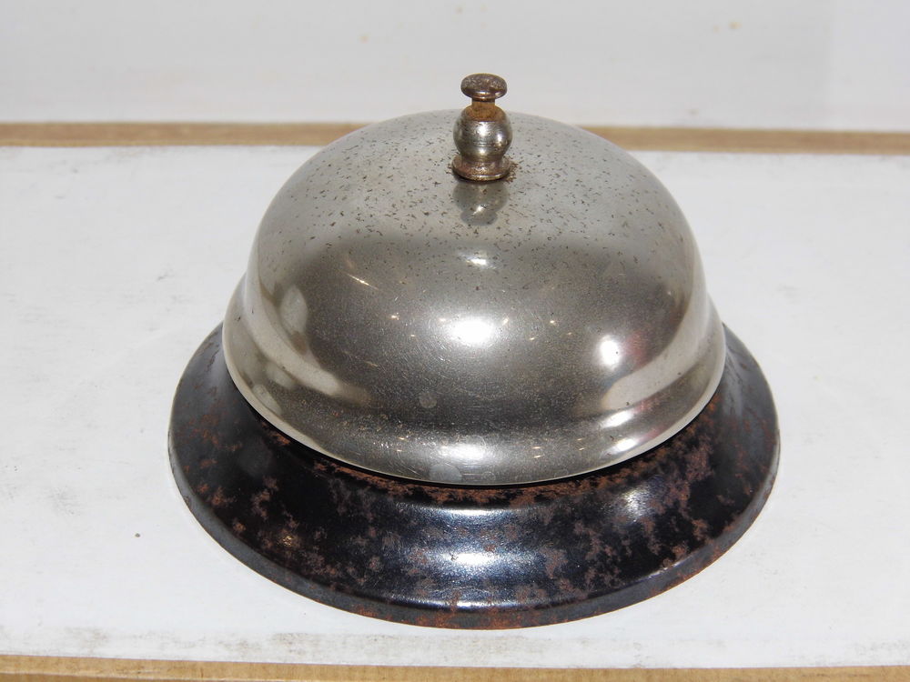 Sonnette hotel cloche de comptoir fonctionne alarme brasserie cuisine 