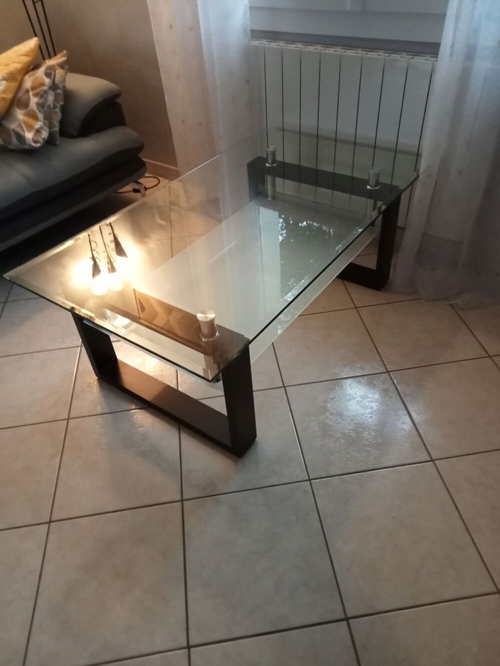 Table basse plateau en verre Meubles