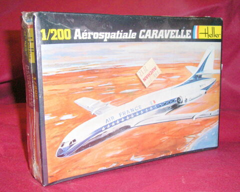 HELLER #055 AROSPATIALE CARAVELLE AIR FRANCE 1/200me NIB 1 25 Sergines (89)