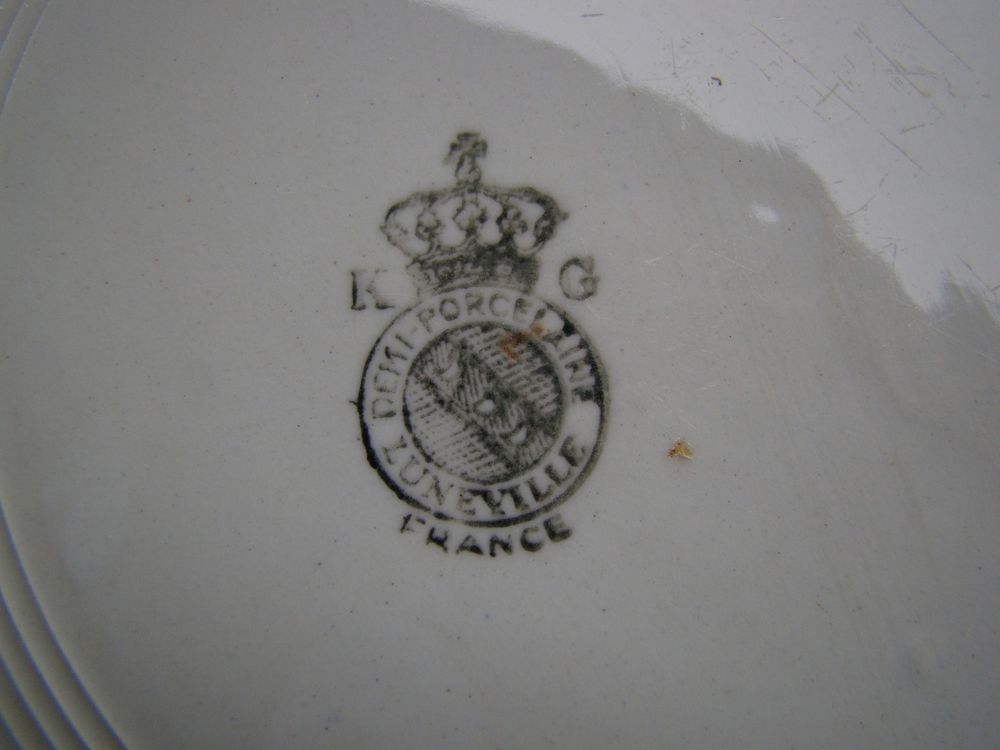 Ancien service de table KG Lun&eacute;ville - ann&eacute;es 1950 Décoration