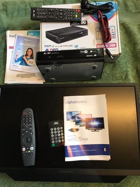 Téléviseur alphatronics + décodeur Fransat Unias (42)