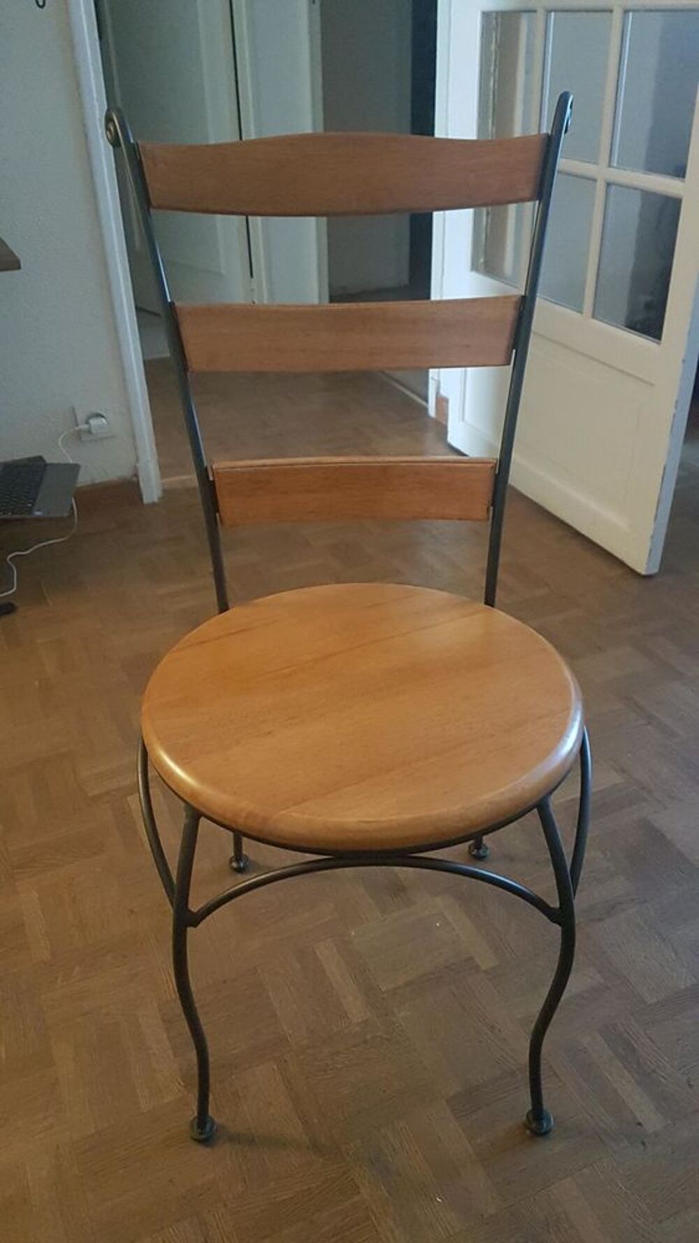 CHAISES BOIS MASSIF ET FER FORGE Meubles