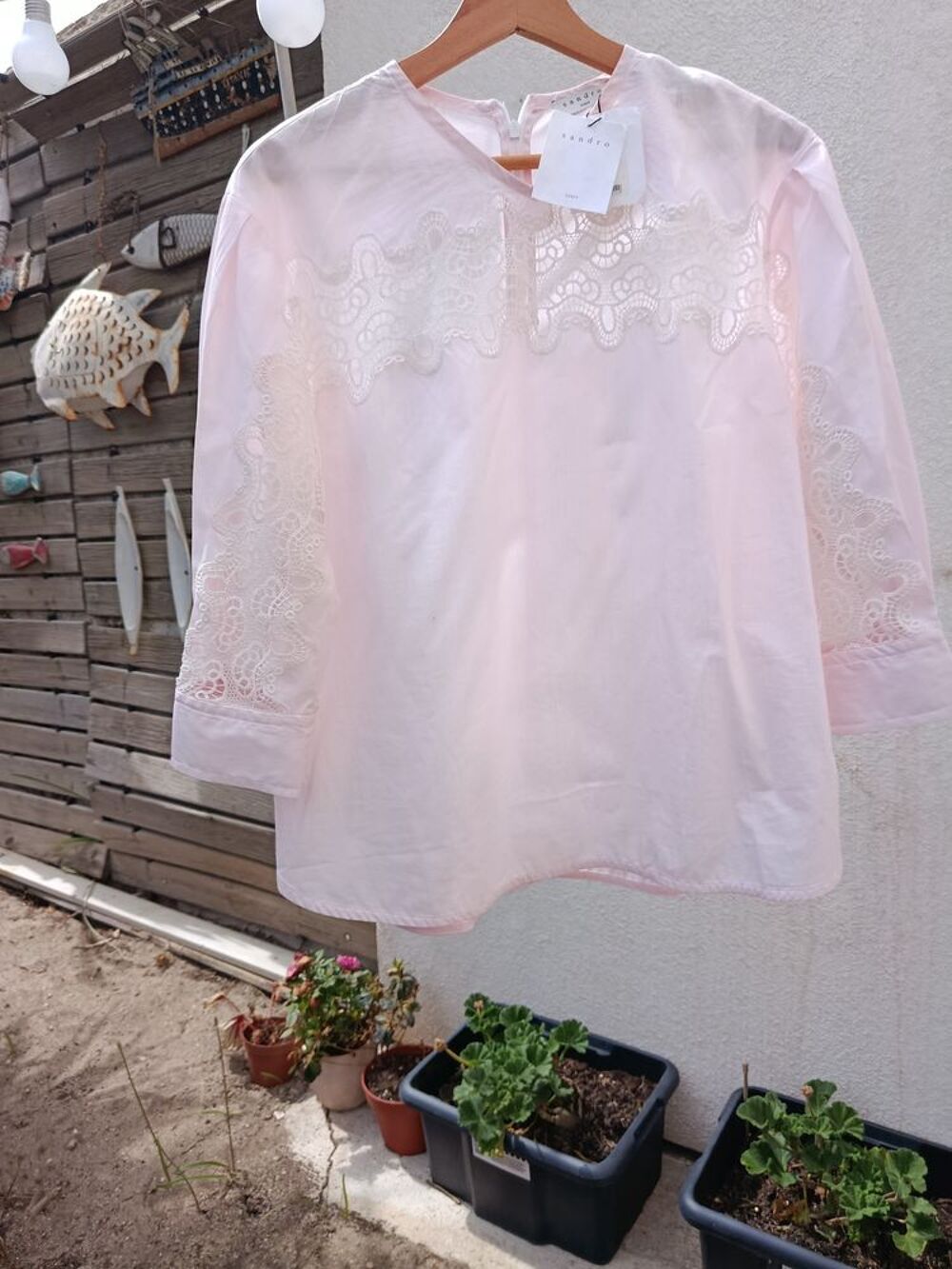 Chemisier SANDRO femme neuf avec &eacute;tiquette taille 36 Vêtements