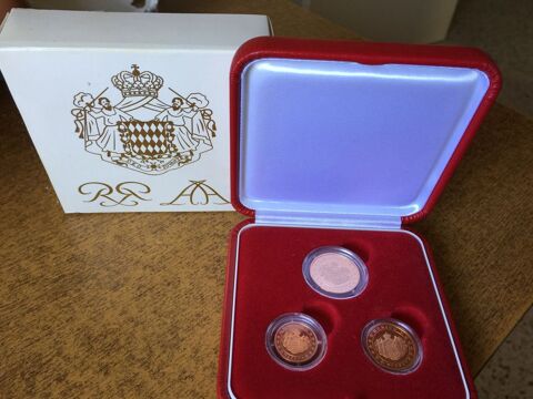 Coffret 3 pices de 1  5 centimes BE 2005 Monaco 120 Reims (51)