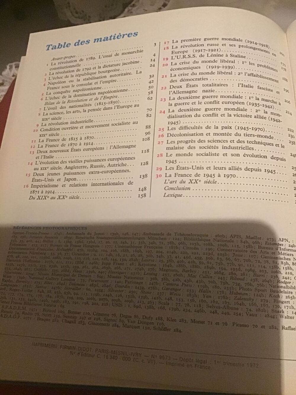 livre histoire de la r&eacute;volution au monde d'aujourd'hui 3 e Livres et BD