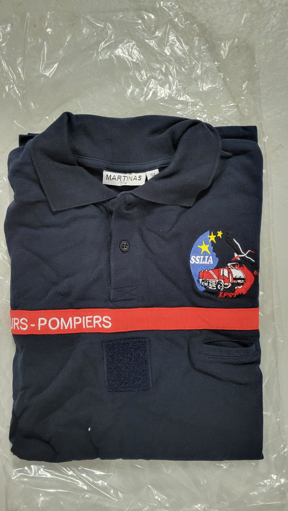 Polo manche longue pompier Vêtements