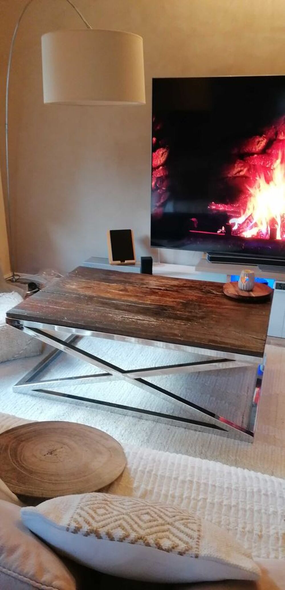 &agrave;€ saisir table basse italienne bois massif Meubles
