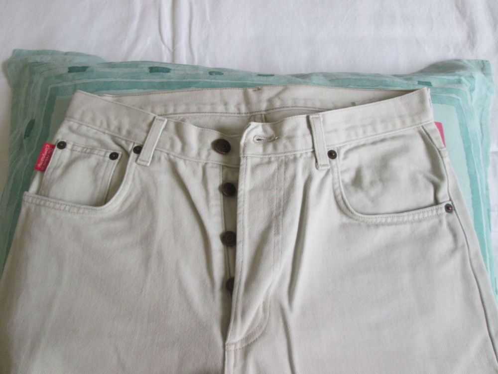 Pantalon jean beige The West Company homme taille 38/40 Vtements