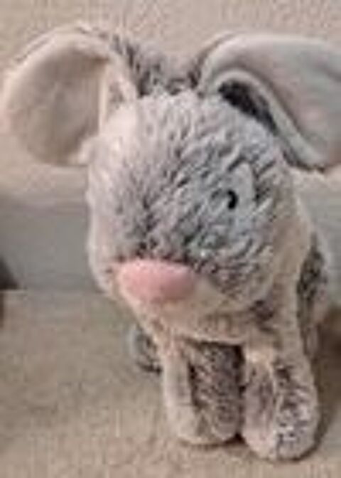 Lapin peluche gris 6 Antibes (06)