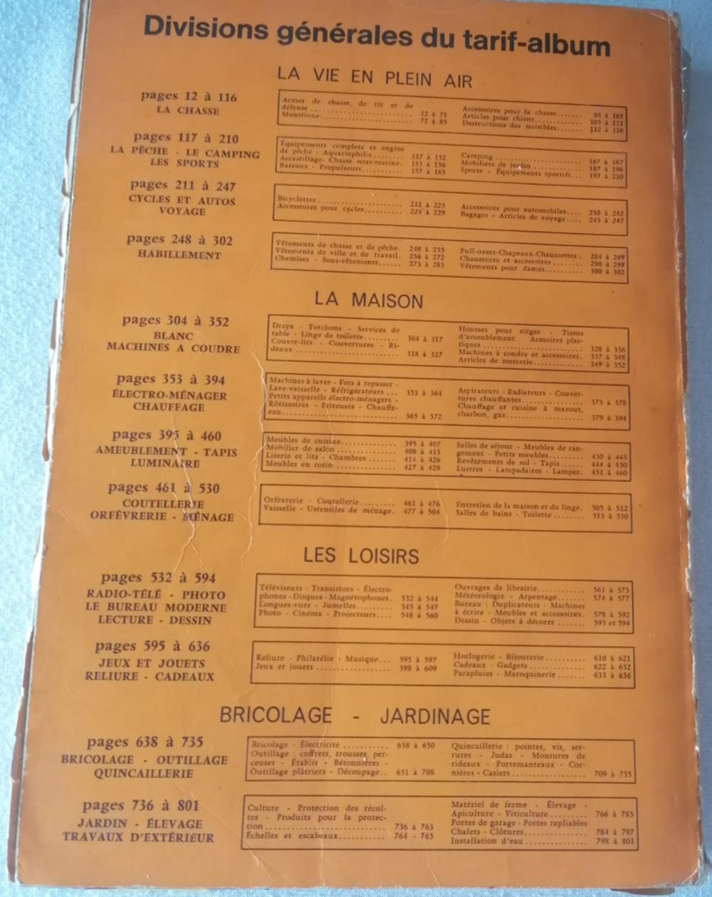 Catalogue ManuFrance de 1970 rare 56 ans 