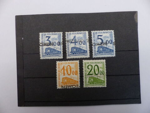   COLIS  POSTAUX  77 / 81  SURCHARGES  SPECIMEN  NEUFS ** 34 Le Havre (76)
