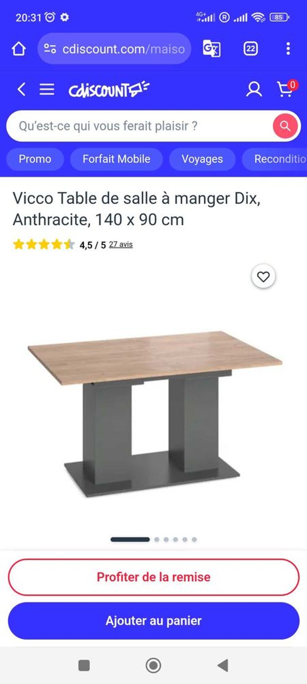 table a manger et chaise Meubles