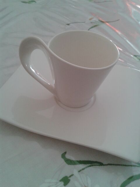 Tasse et soucoupe à café neuves Villeroy et Boch New Wave Dijon (21)