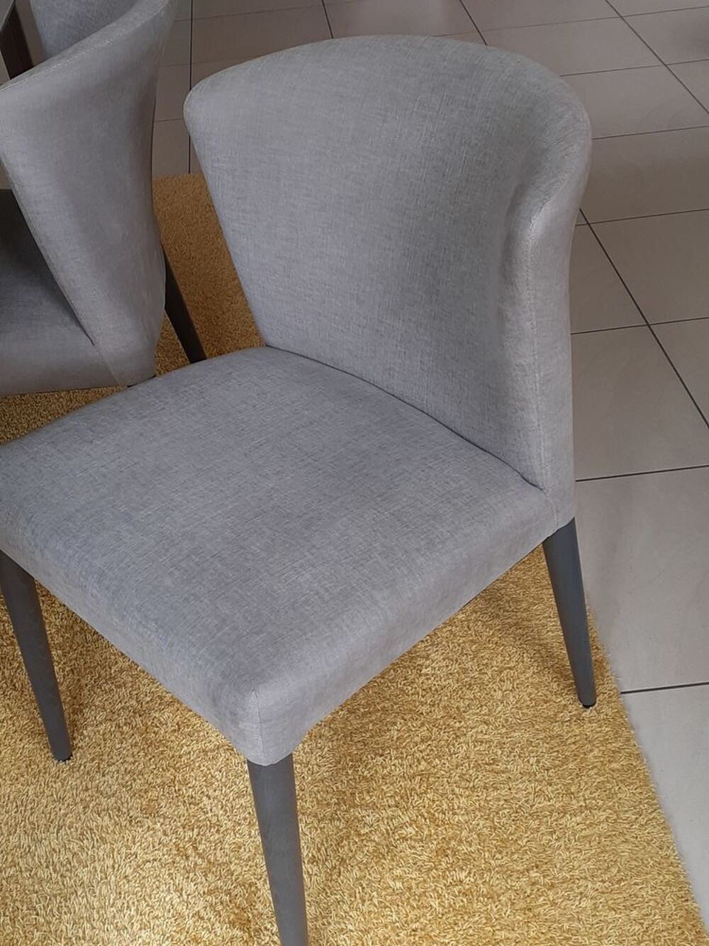 Chaise design CIRCA gris clair Meubles