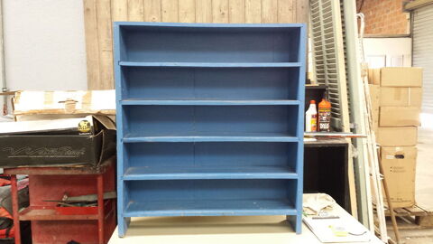 Etag�re bois peinte en bleu, pour tous usages dans maison, 0 Tours (37)