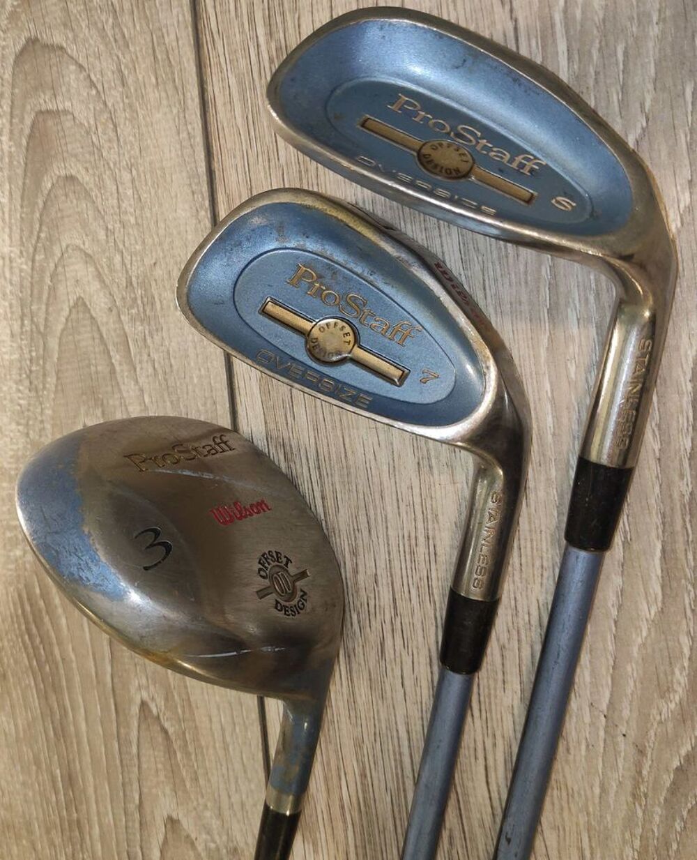 3 Clubs de Golf Wilson ProStaff Oversize en Graphite Femme Sports