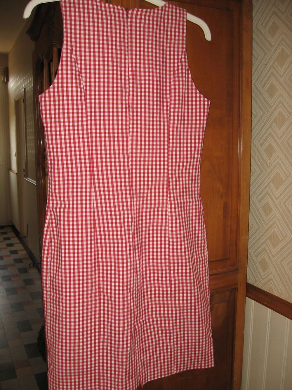 Robe courte &agrave; carreaux Vtements