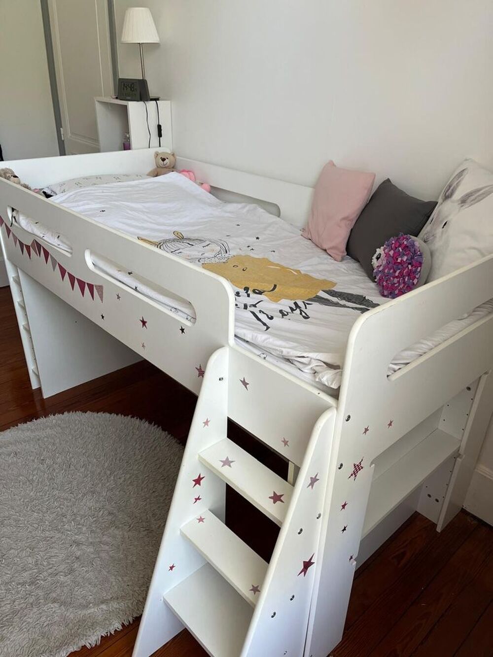 Lit mi hauteur enfant avec biblioth&egrave;ques Mobilier enfants