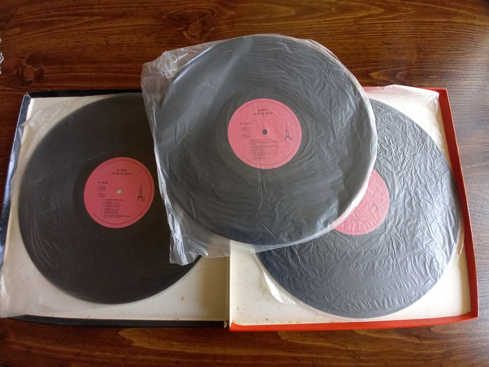 Coffret de 3 disques 33 tours JO PRIVAT CD et vinyles