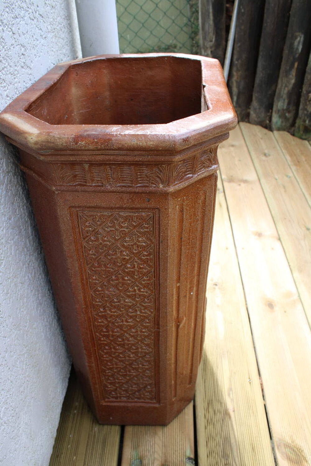.Fontaine de jardin d&eacute;co en gr&egrave;s verniss&eacute;, Décoration