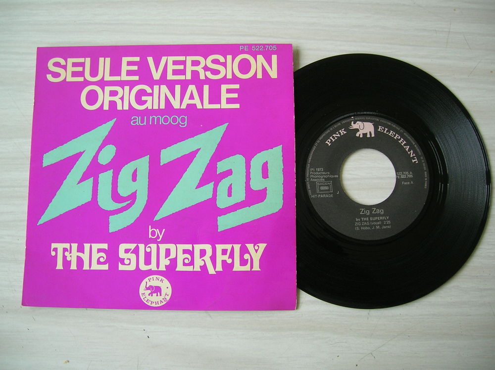 45 TOURS THE SUPERFLY Zig Zag CD et vinyles