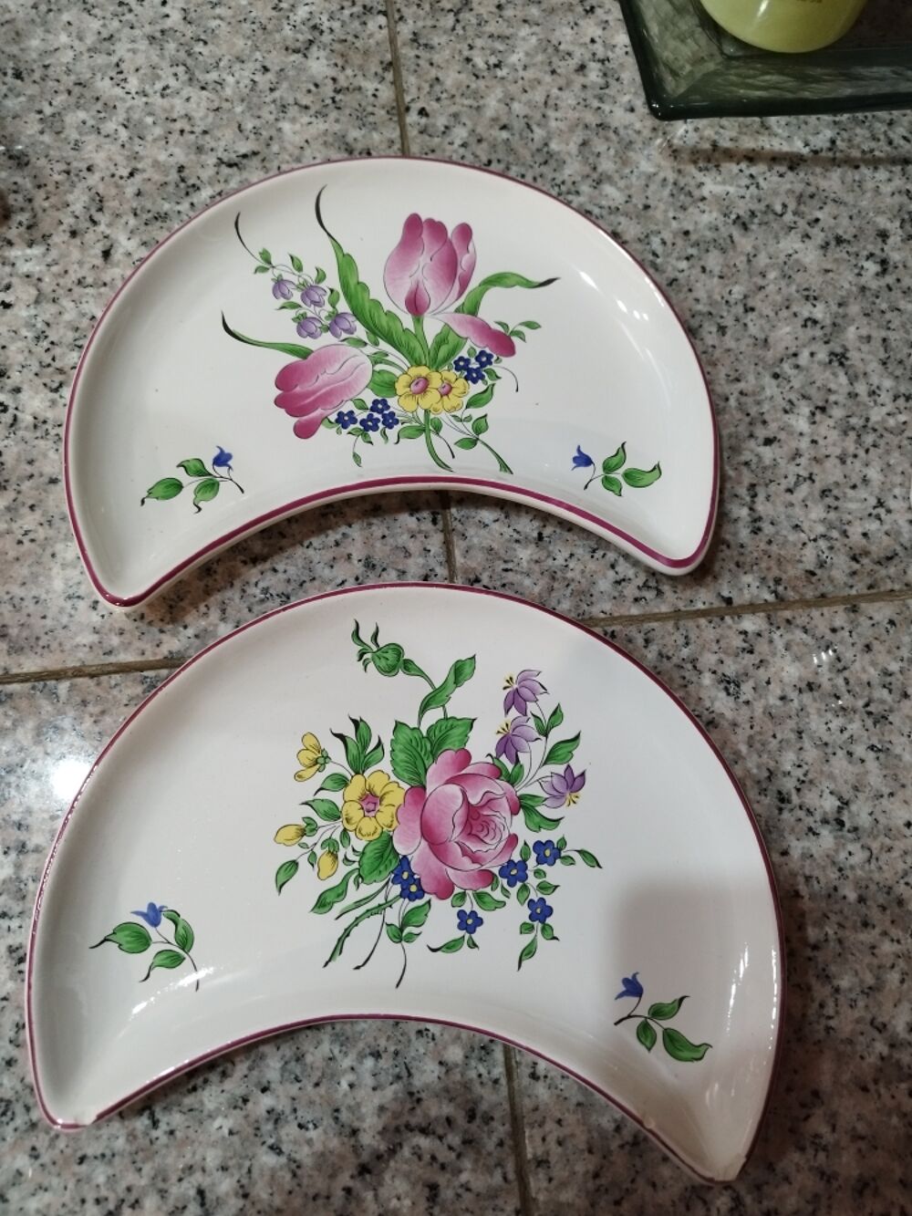 assiettes &agrave; salade Lun&eacute;ville 