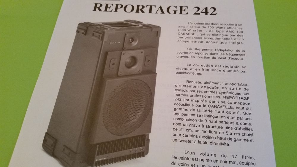 CABASSE REPORTAGE 242 Audio et hifi
