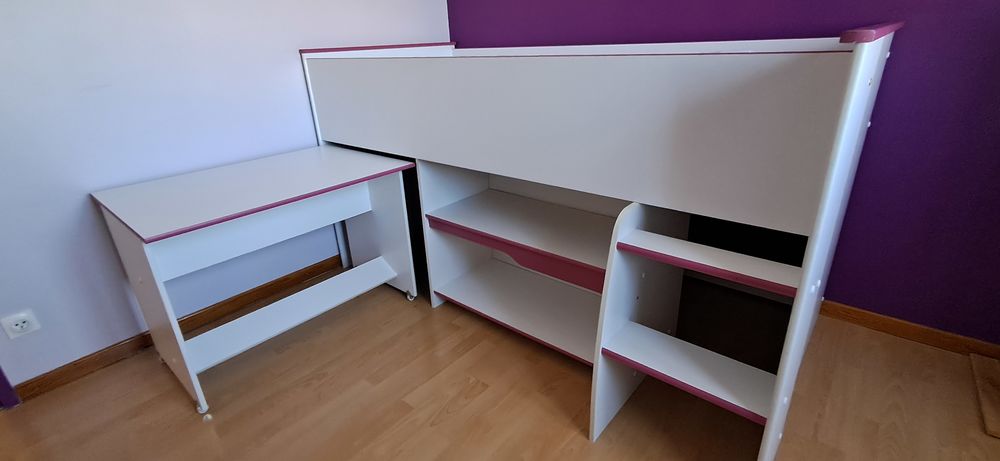 Combin&eacute; lit/bureau avec matelas Meubles