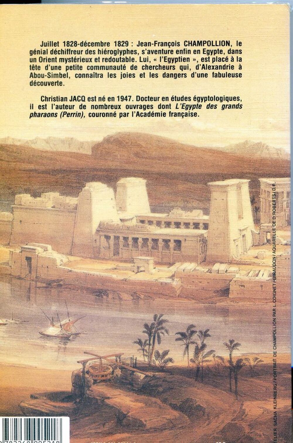 CHAMPOLLION L'EGYPTIEN - Christian Jacq, Livres et BD