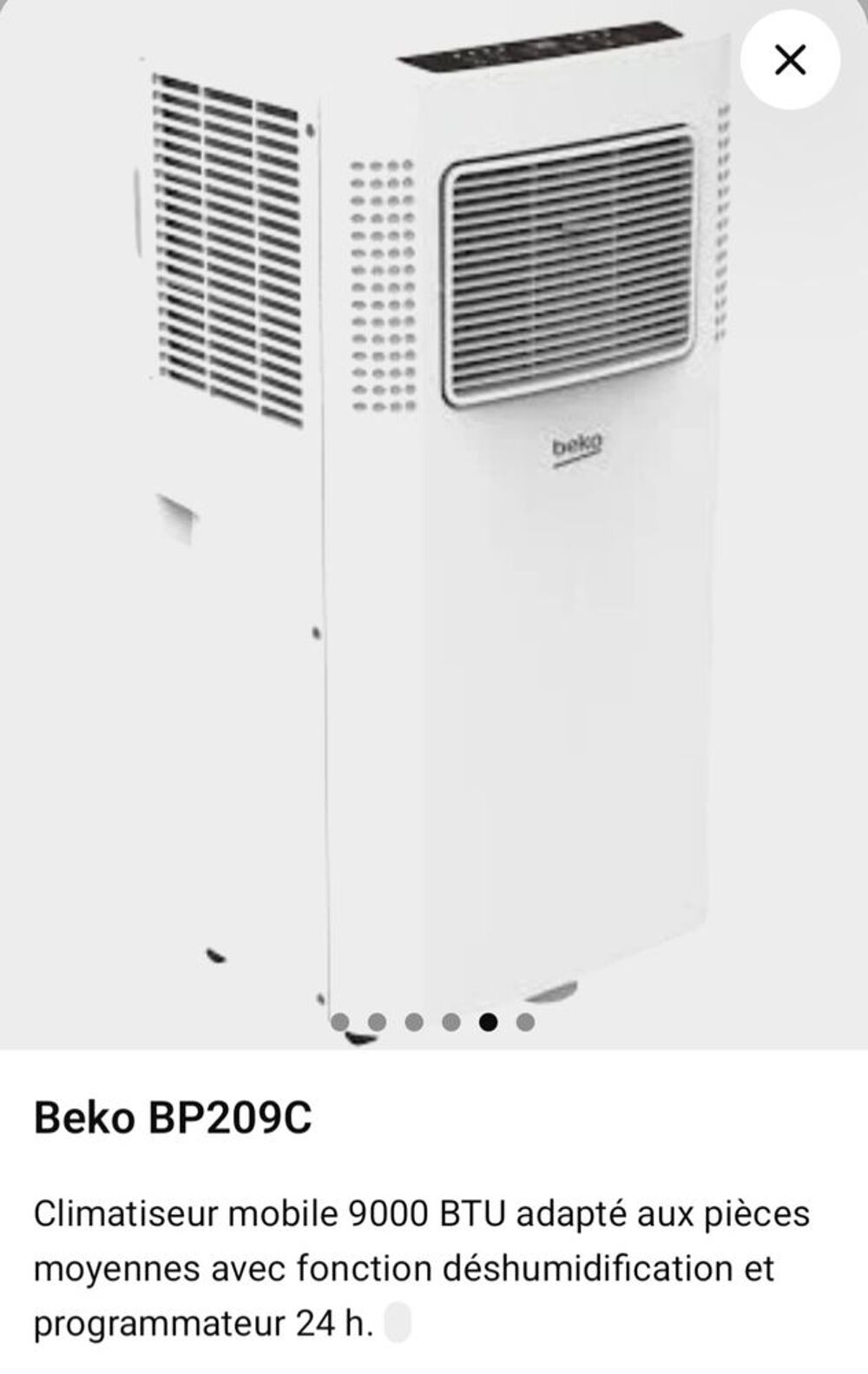 Clim Beko BP209C Electroménager