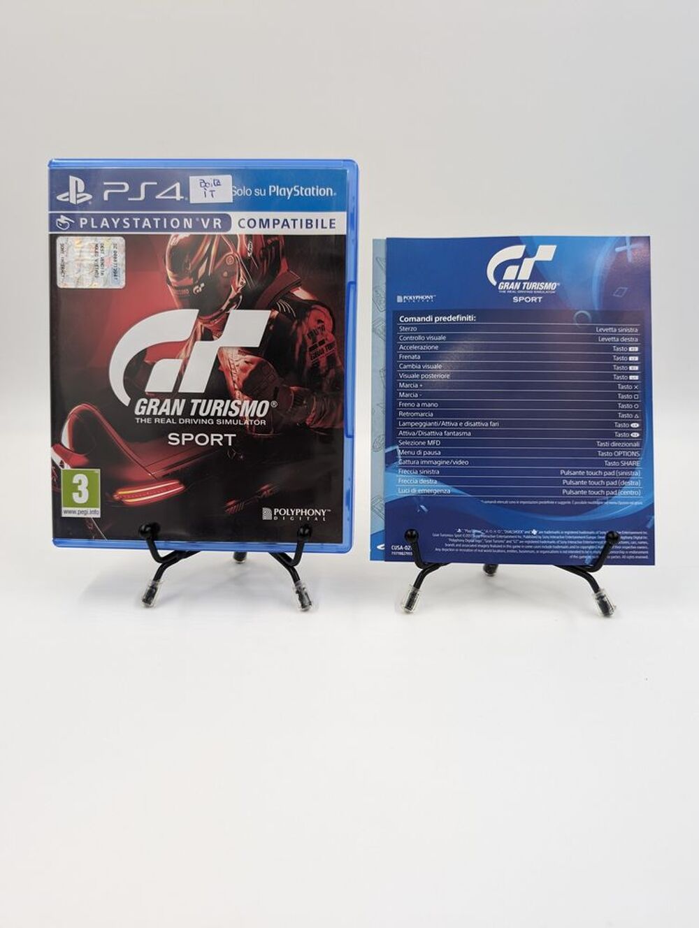 Jeu PS4 Playstation 4 Gran Turismo Sport complet (boite IT) Consoles et jeux vidos