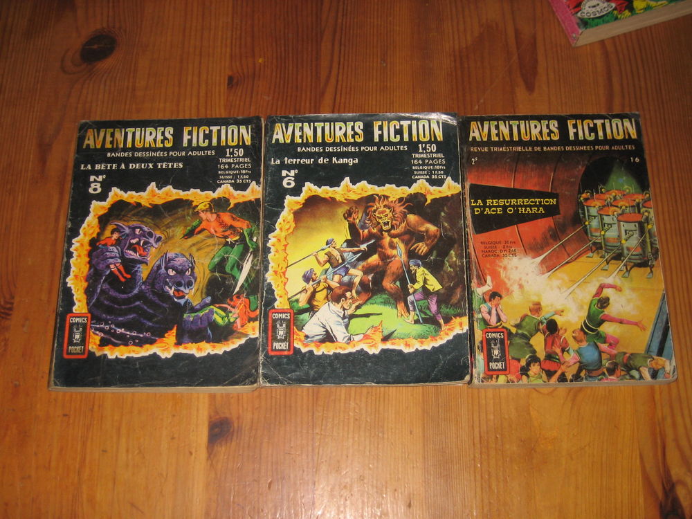 lot AVANTURES FICTION 6+8+16 aredit artima dc comics pocket 1968 Livres et BD