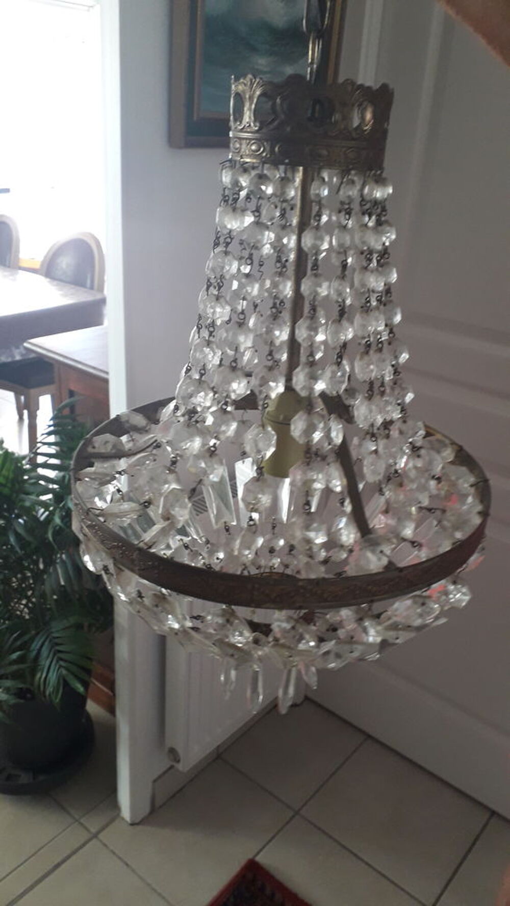 Lustre &agrave; pampilles Décoration