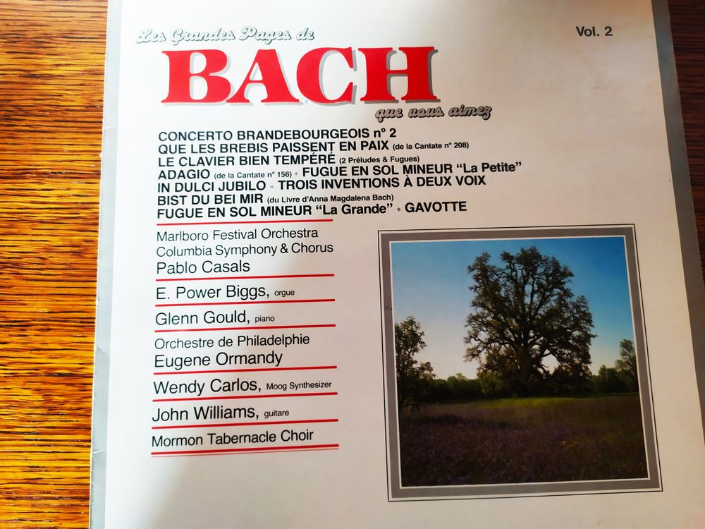 Disque 33 t vinyl Les Grandes Pages De Bach 2 CD et vinyles
