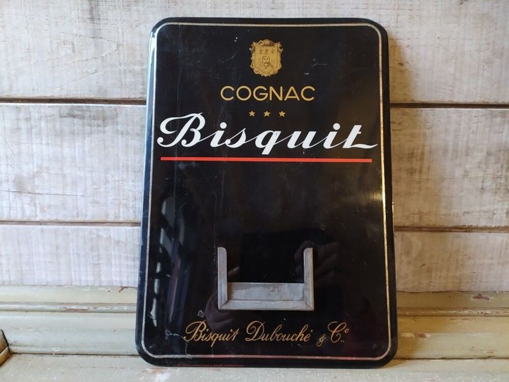 Ancien Glacoide Publicitaire Cognac Bisquit Calendrier PLV
