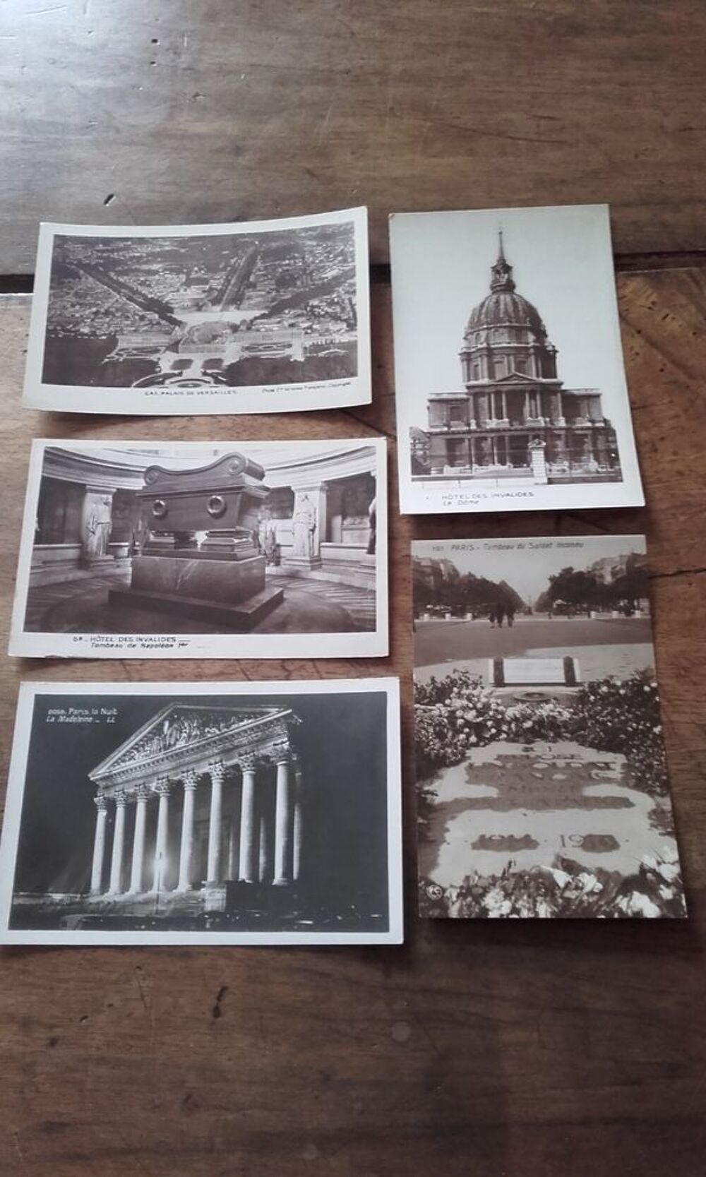 Lot de 5 cartes postales anciennes de Paris 