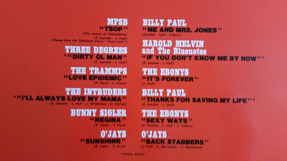 PHILADELPHIA SOUND CD et vinyles