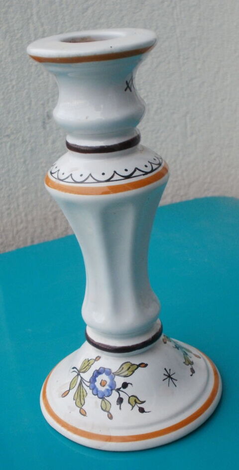 Bougeoir fait main, d�cor MOUSTIERS, pouvant �tre mont� en l 10 Montauban (82)