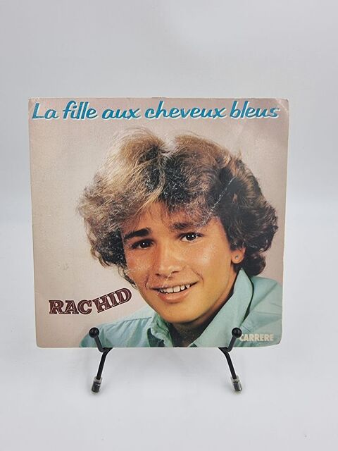 Vinyle 45 tours Rachid : La Fille aux Cheveux Bleus avec fou 2 Vulbens (74)